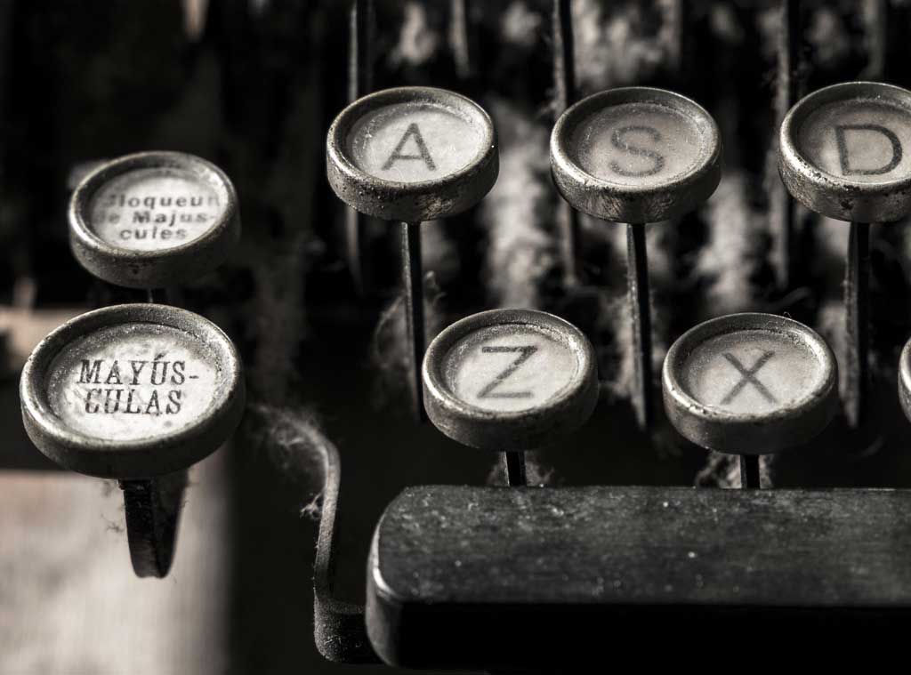 máquina de escribir